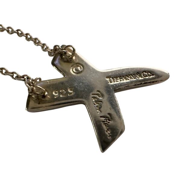 Tiffany & Co. Paloma Picasso Graffiti X Necklace Sterling 16" - Picture 2 of 16